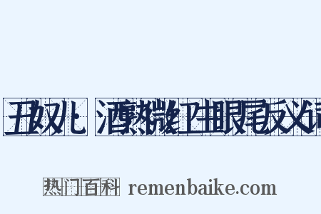 丑奴儿·酒熟微红生眼尾反义词是什么意思的图片